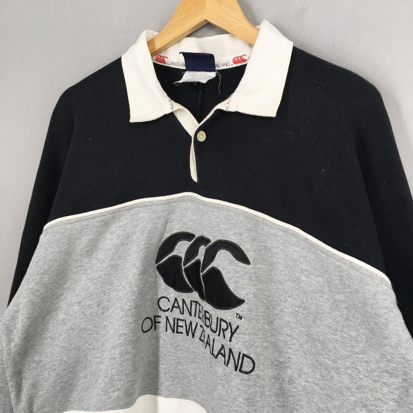 Canterbury New Zealand Stripes Rugby Shirt Large