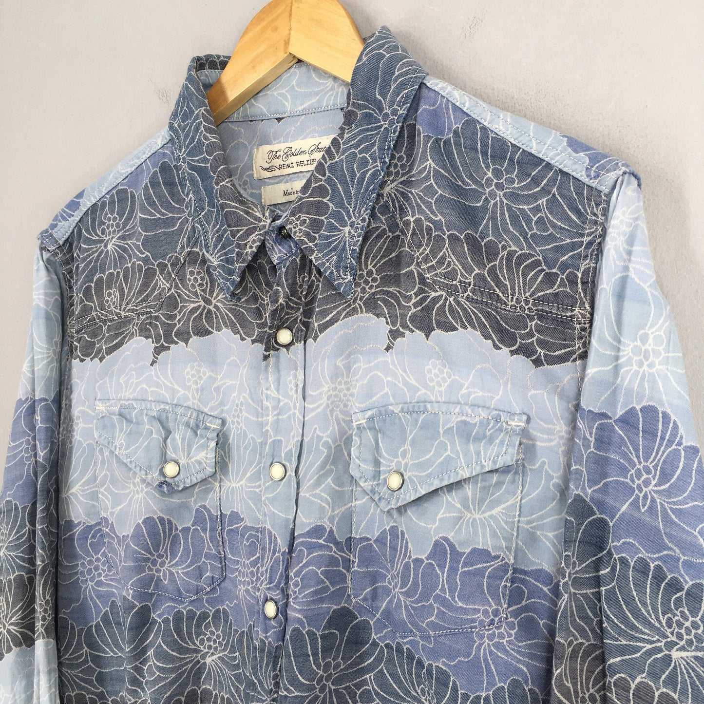 Remi Relief Yohji Yamamoto Denim Pearl Snap Shirt Large