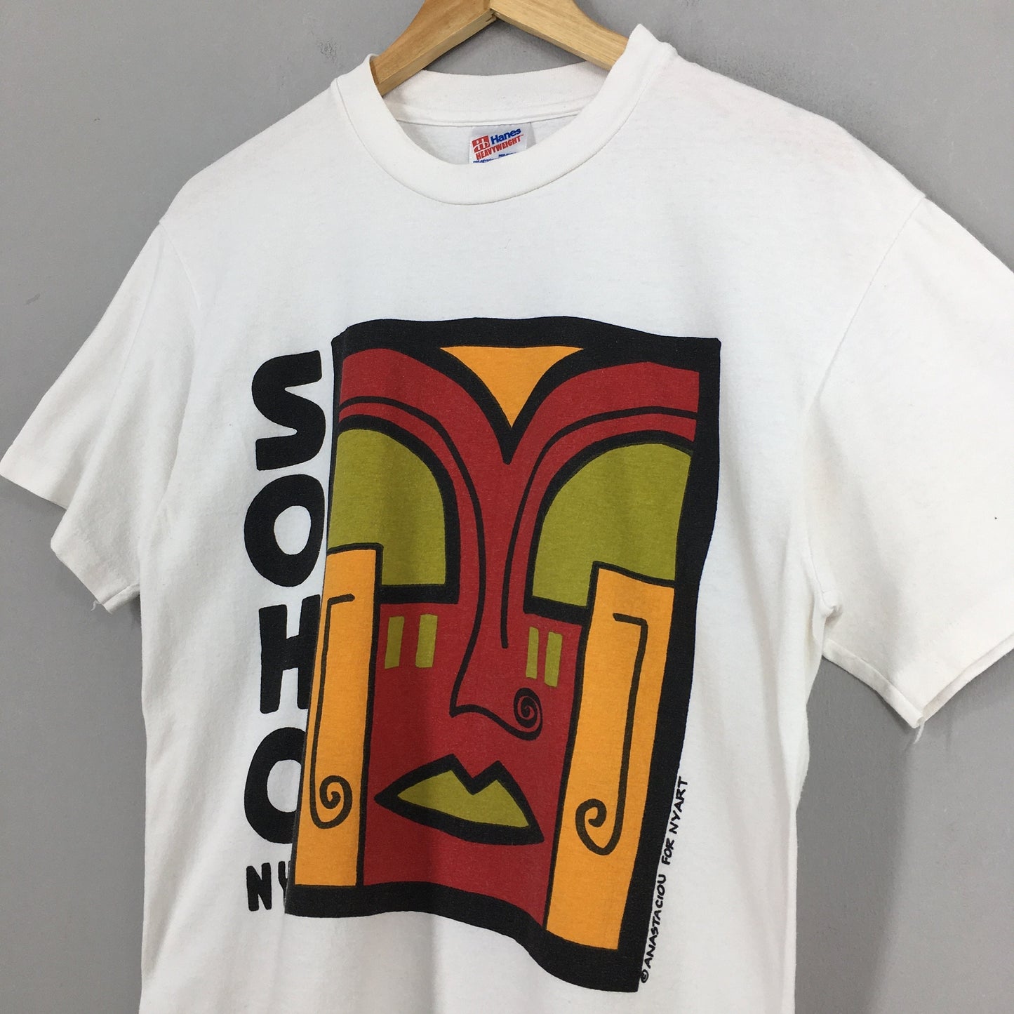 Soho Nyc Pop Art White T shirt Medium