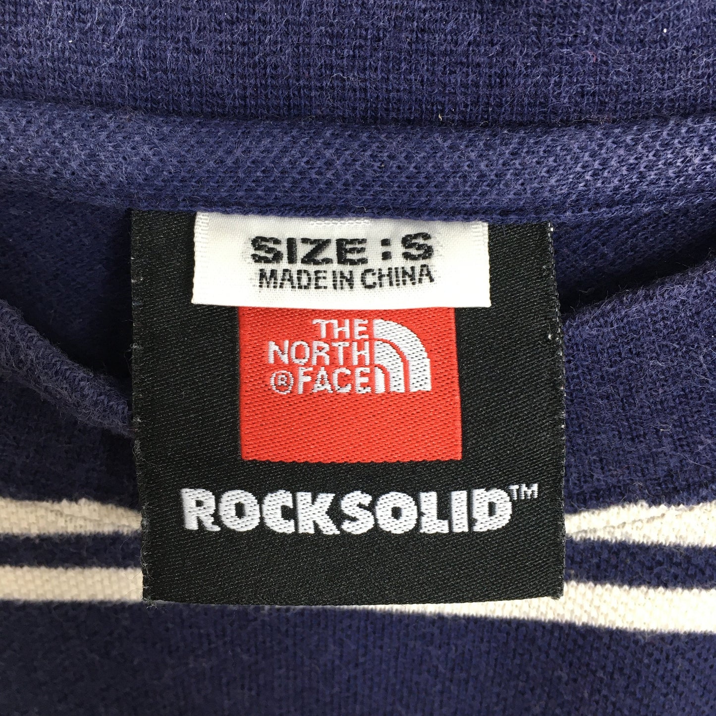 The North Face Striped Blue T shirt Small