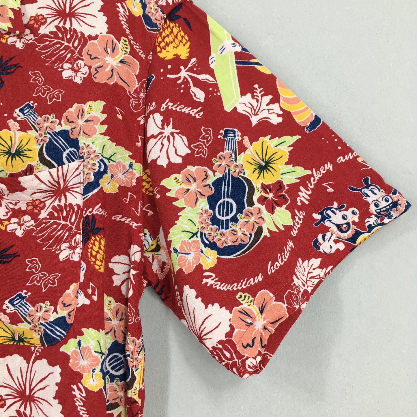 Hawaiian Mickey Mouse Aloha Tropical Shirt Large