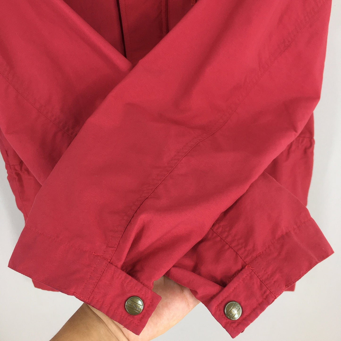 LL Bean Red Hoodie Jacket XLarge