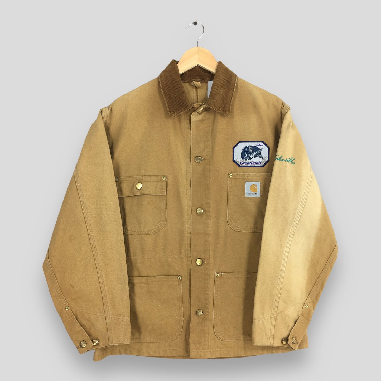 Carhartt Workwear Brown Denim Jacket Large