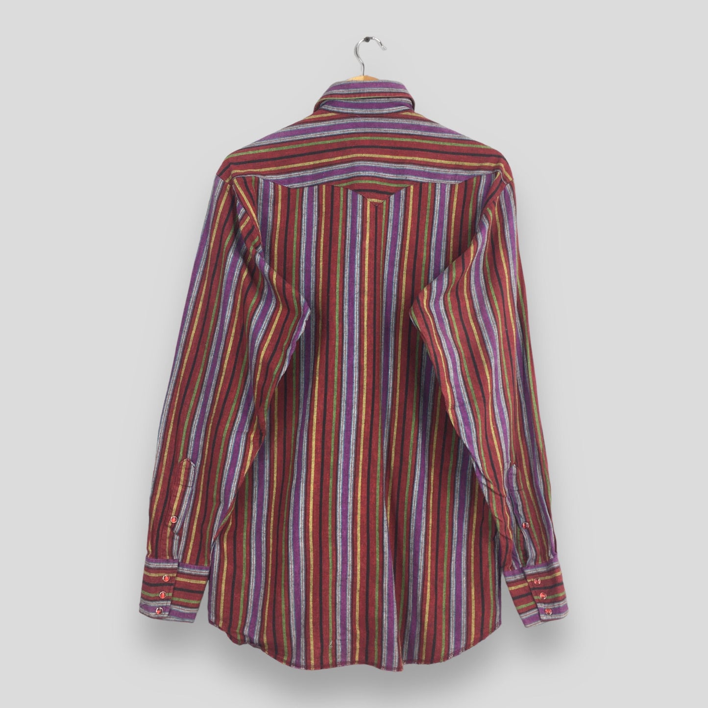 Panhandle Slim Multicolor Stripes Western Shirt Medium