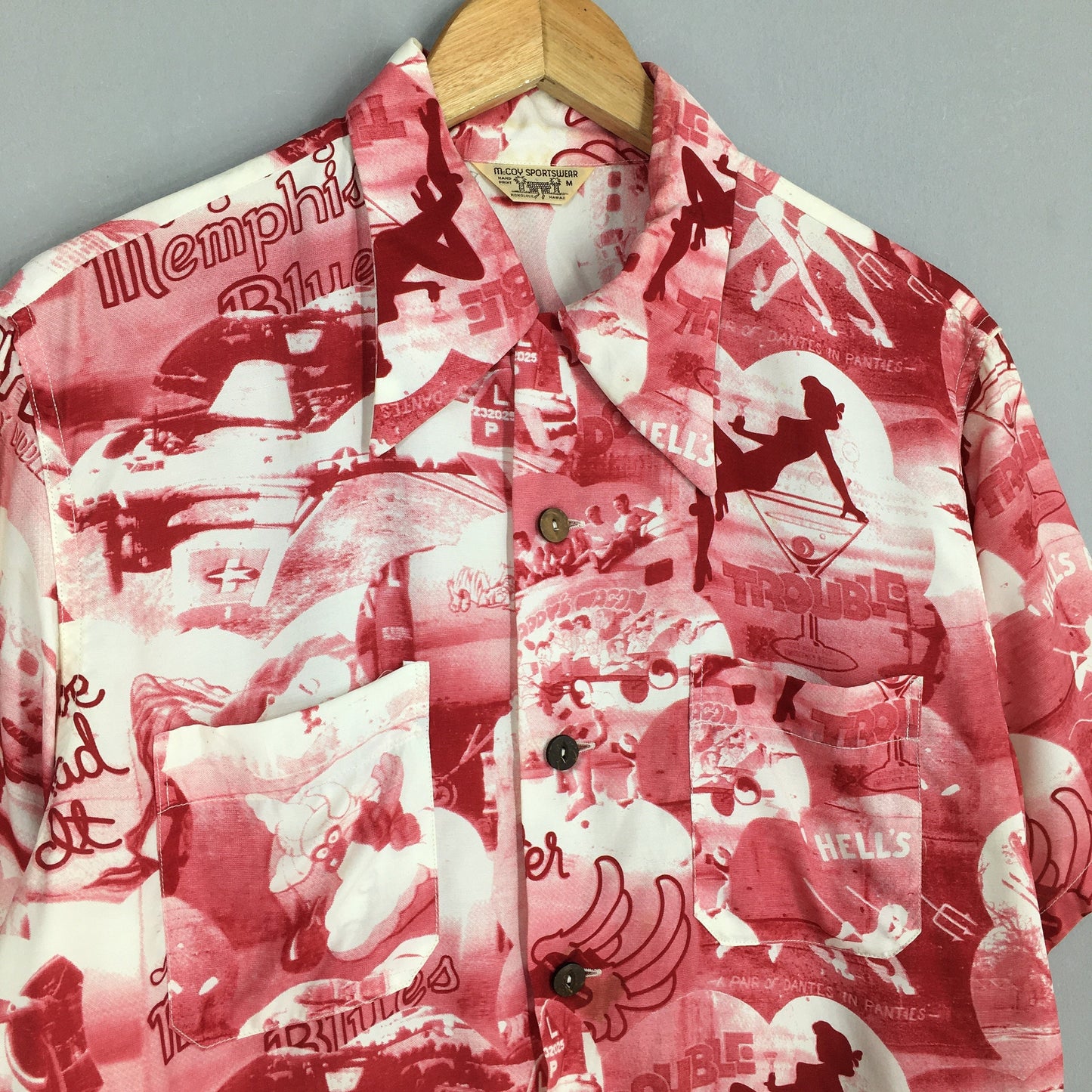 Real Mccoys Japan Hawaii Rayon Shirt Medium