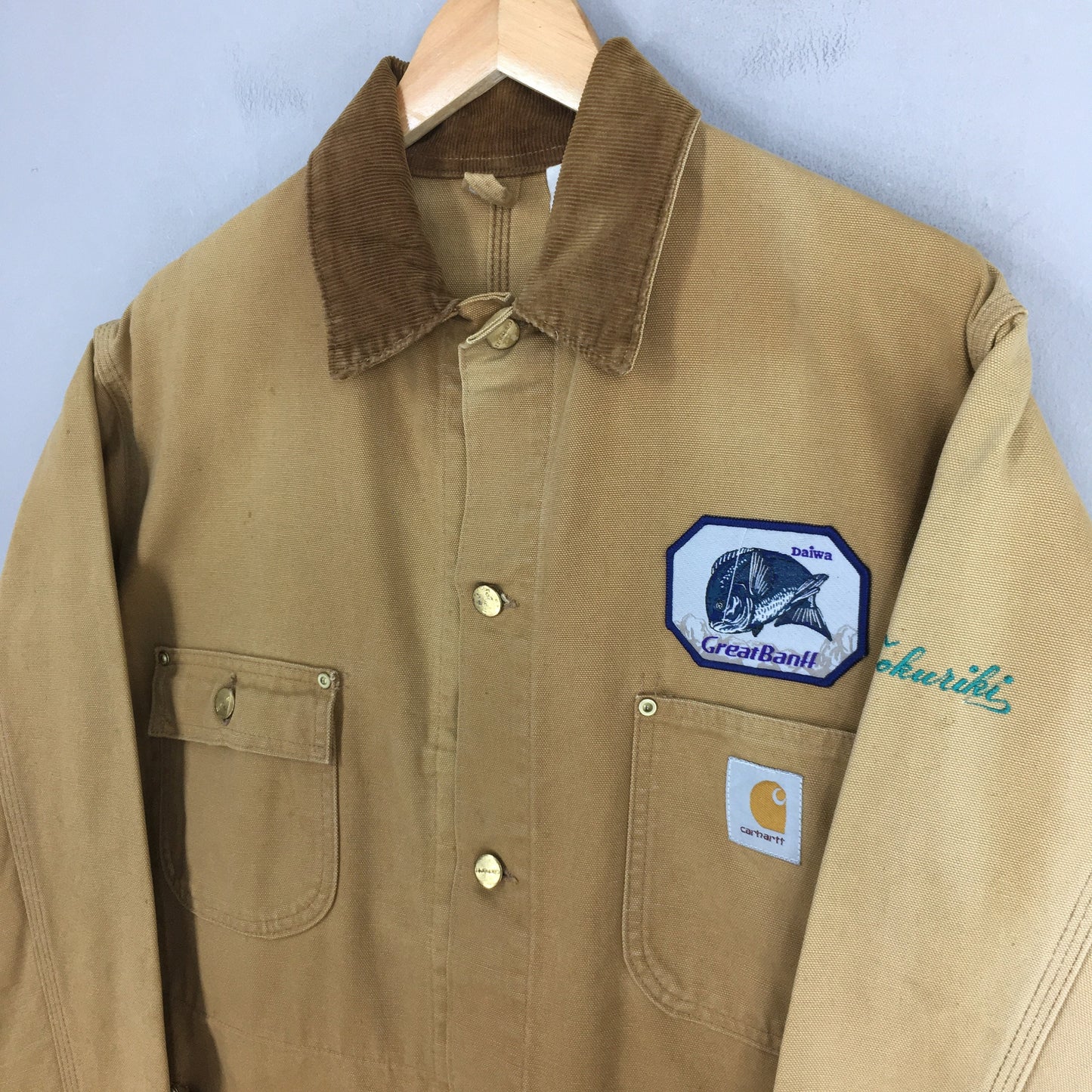 Carhartt Workwear Brown Denim Jacket Large