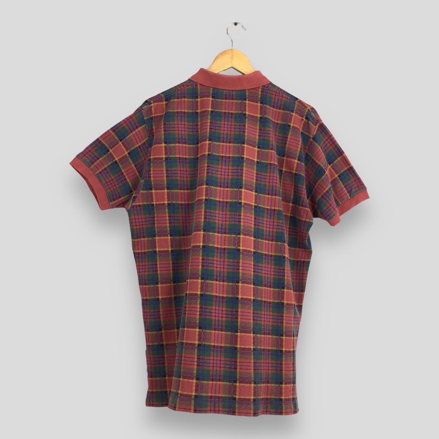 Polo Ralph Lauren Checkered Red Rugby Shirt Medium