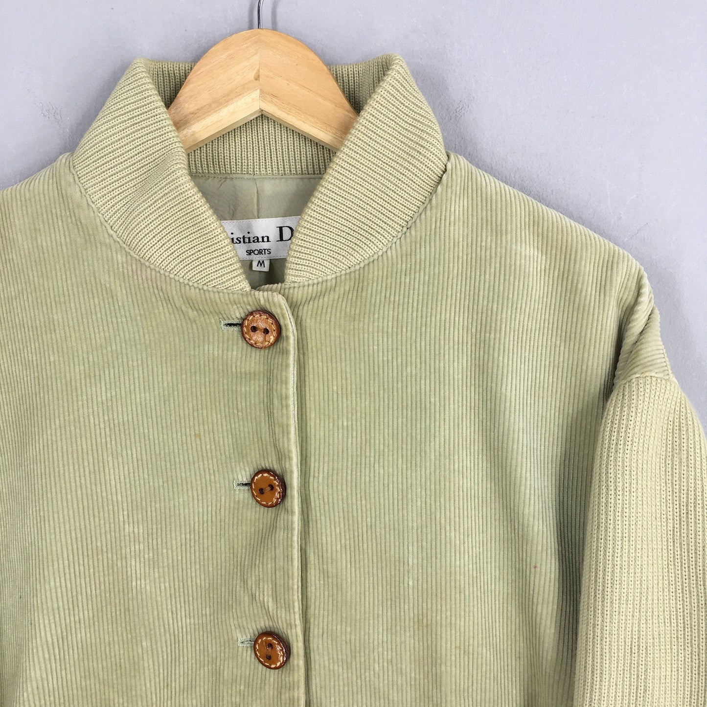 Christian Dior Sports Wool Corduroy Women Jacket Medium