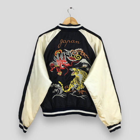 Sukajan Dragon Tiger Okinawa Souvenir Jacket Large