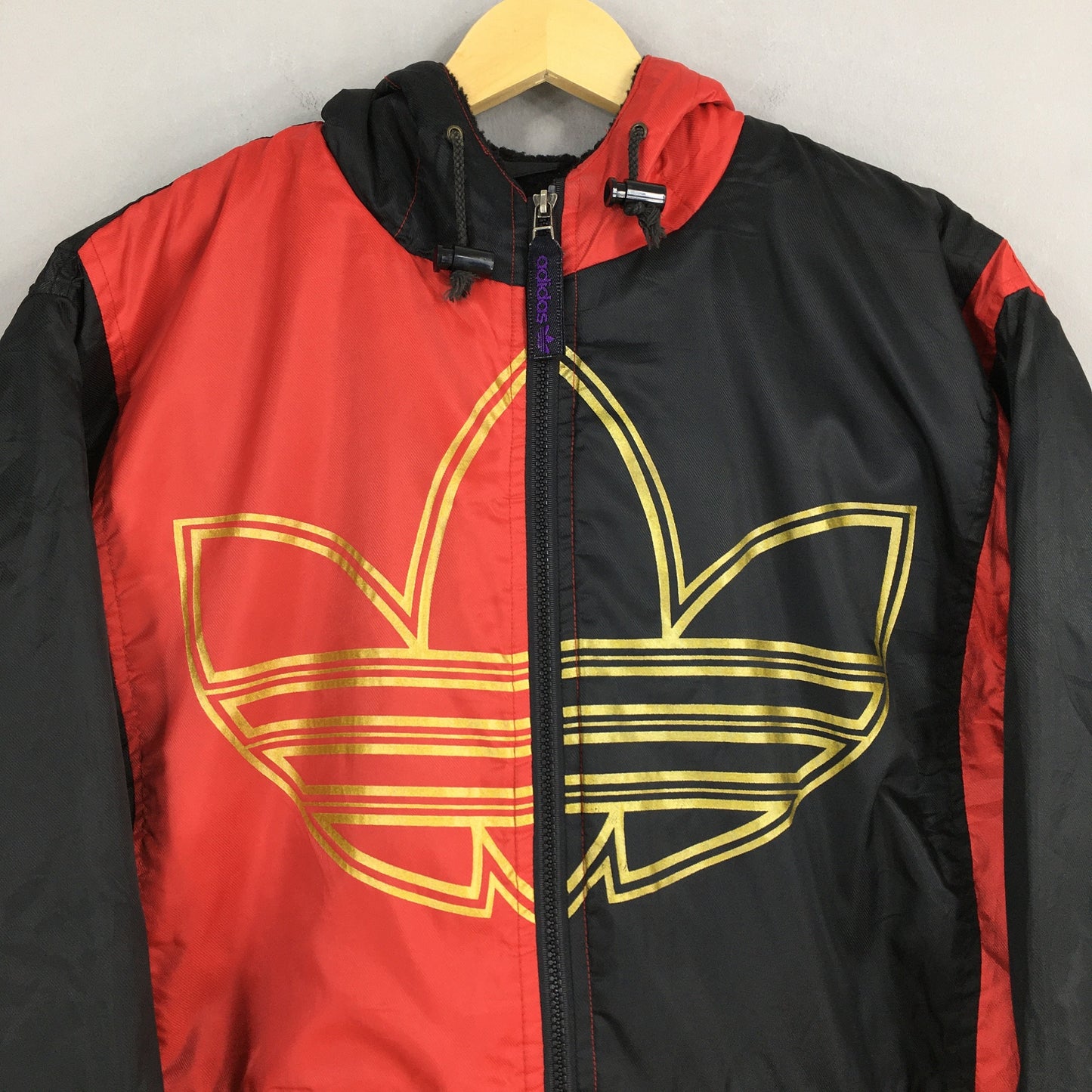 Adidas Trefoil Logo Multicolor Hoodie Jacket Medium