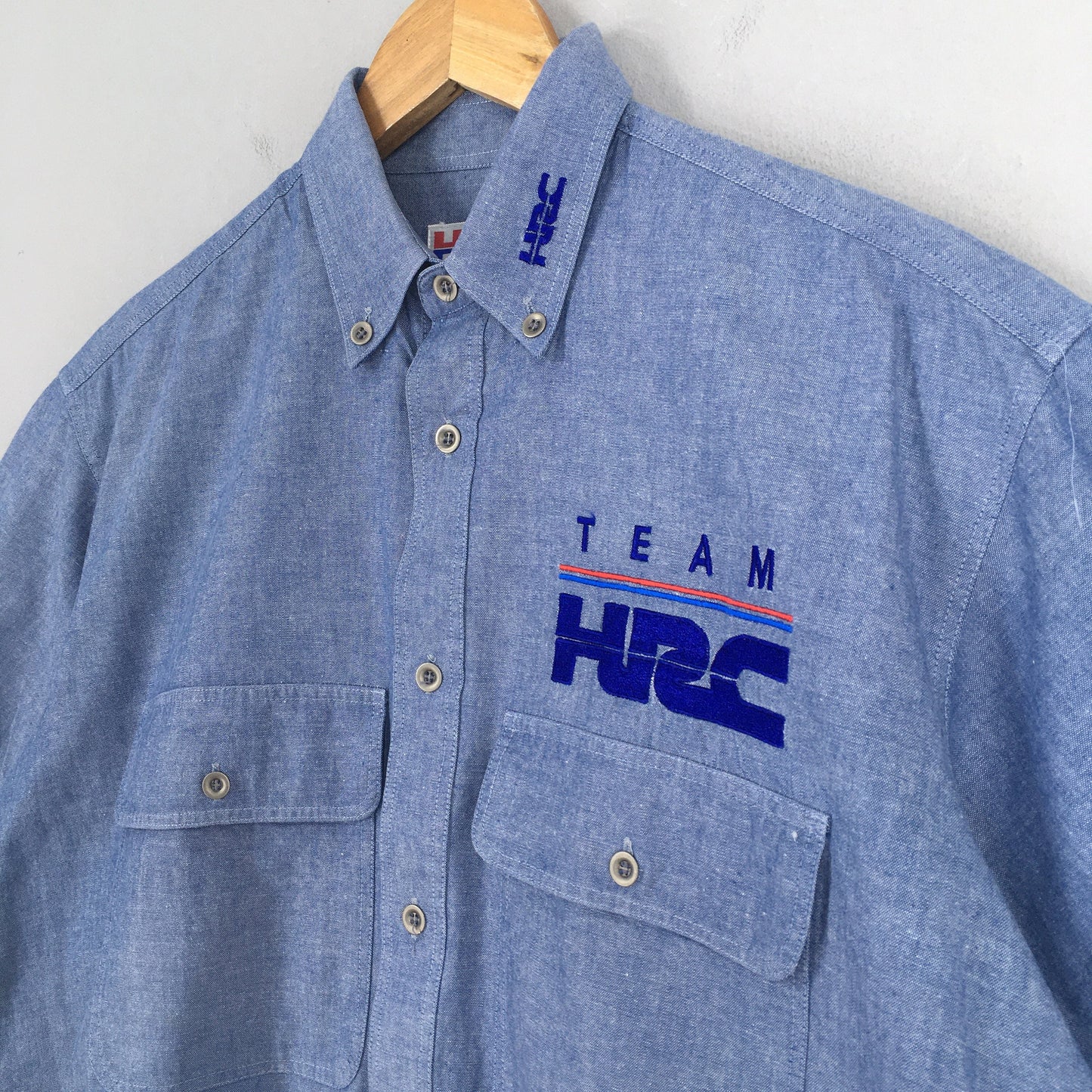 Honda Racing Team HRC Chambray Blue Shirt Medium