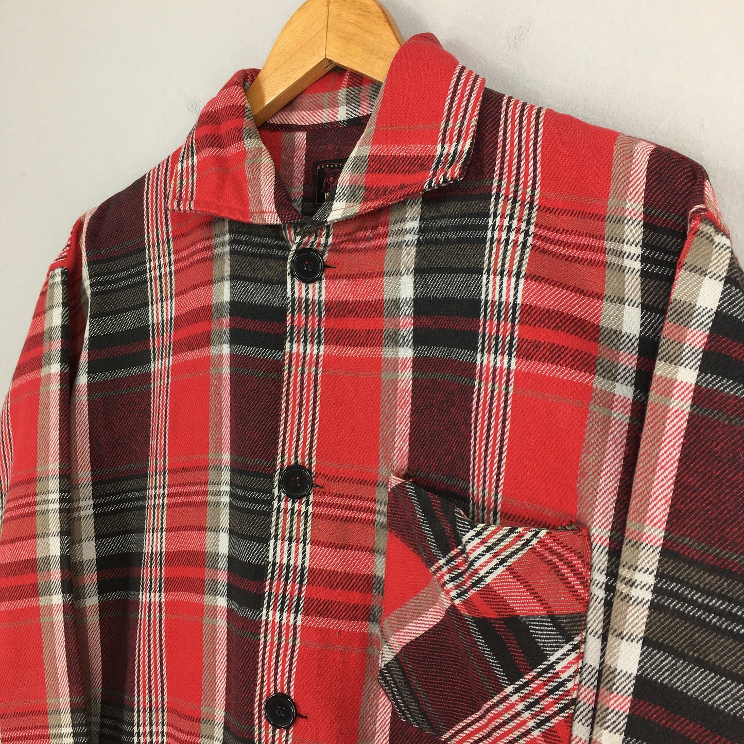 Nepenthes Hoggs Tartan Flannel Grunge Shirt Medium