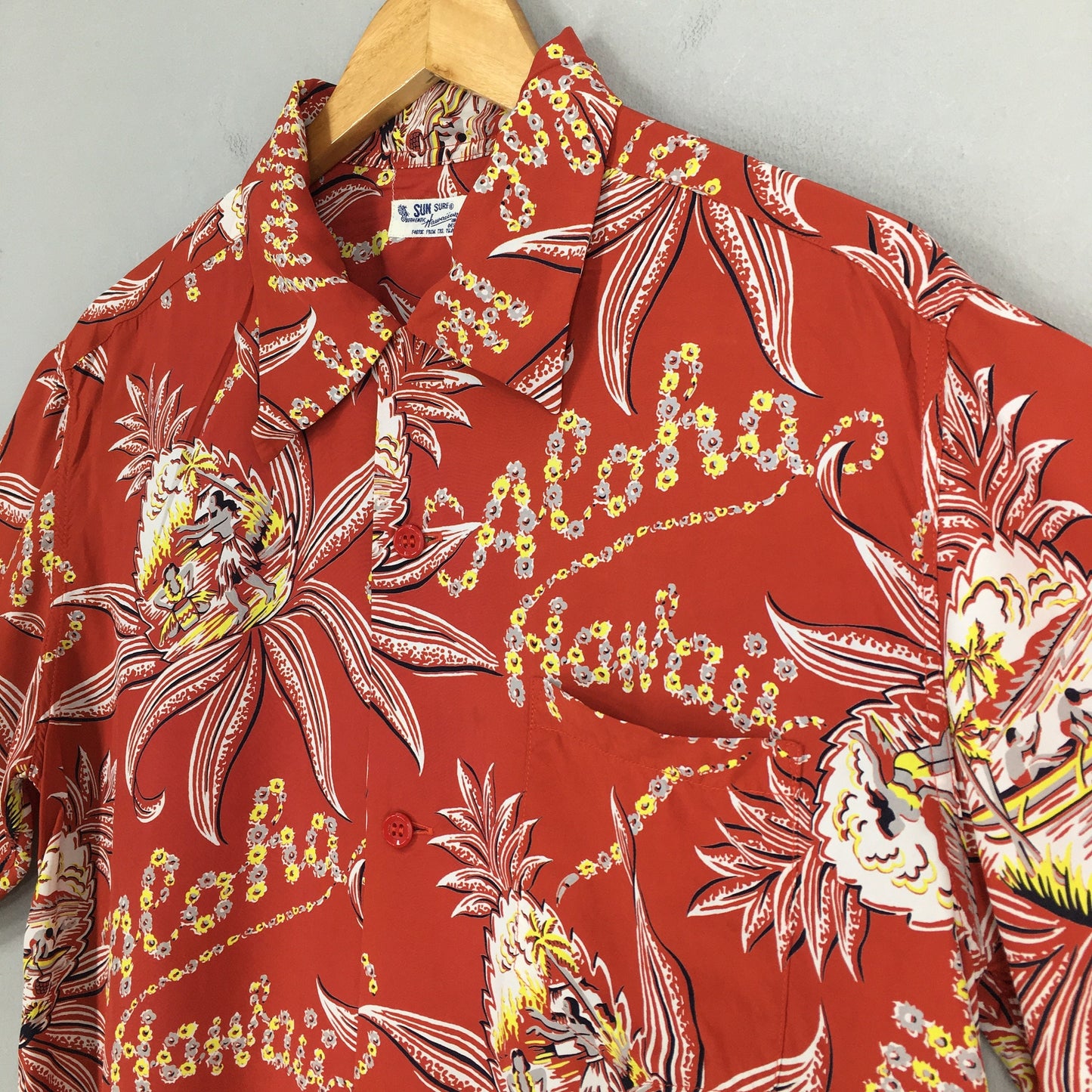 Sun Surf Hale Hawaii Japanese Rayon Shirt Large