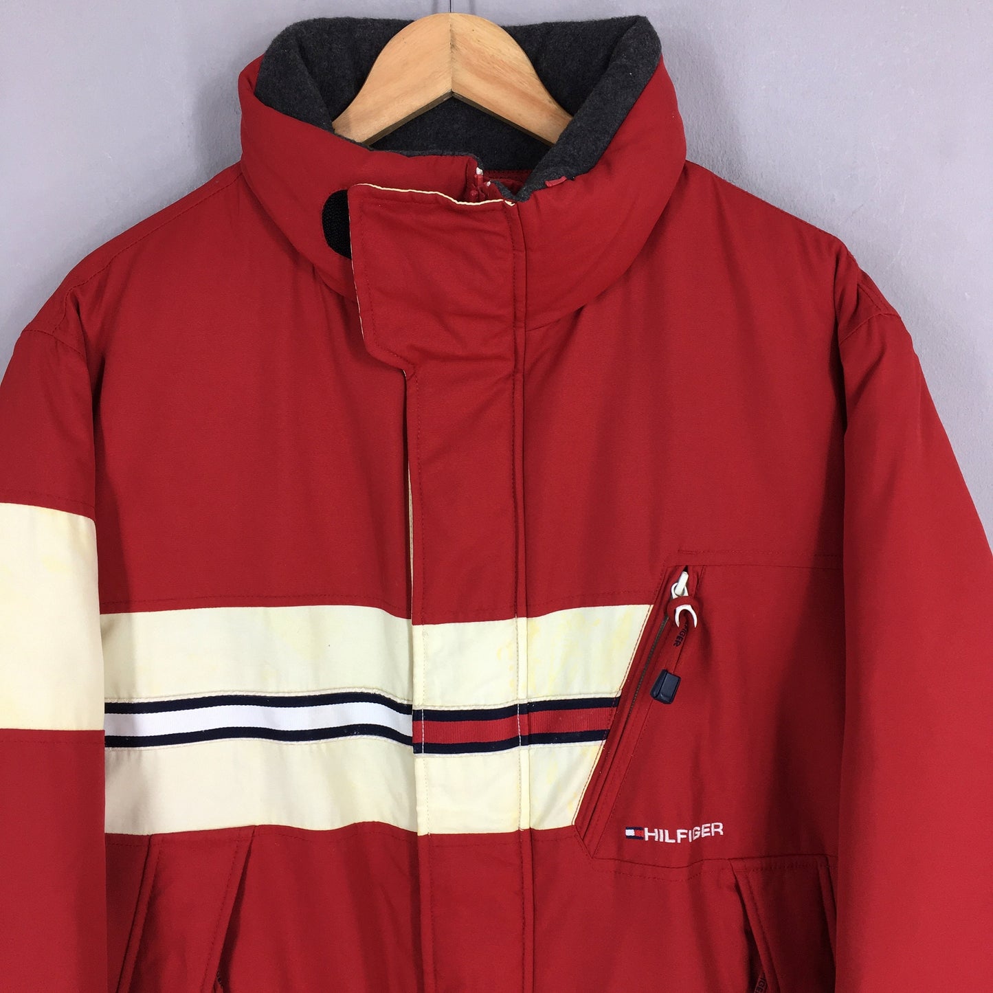 Tommy Hilfiger Bomber Hoodie Jacket Medium