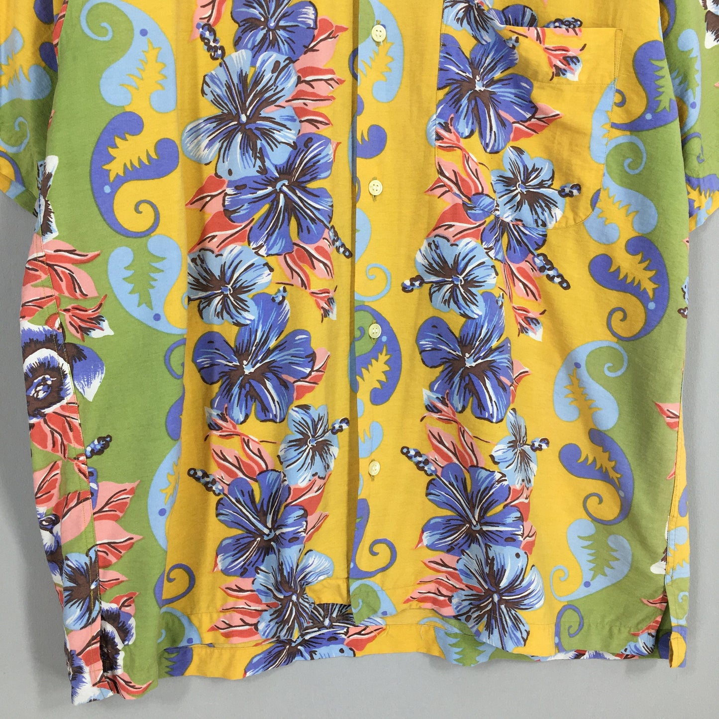 Vintage Flower Hibiscus Hawaiian Shirt Medium