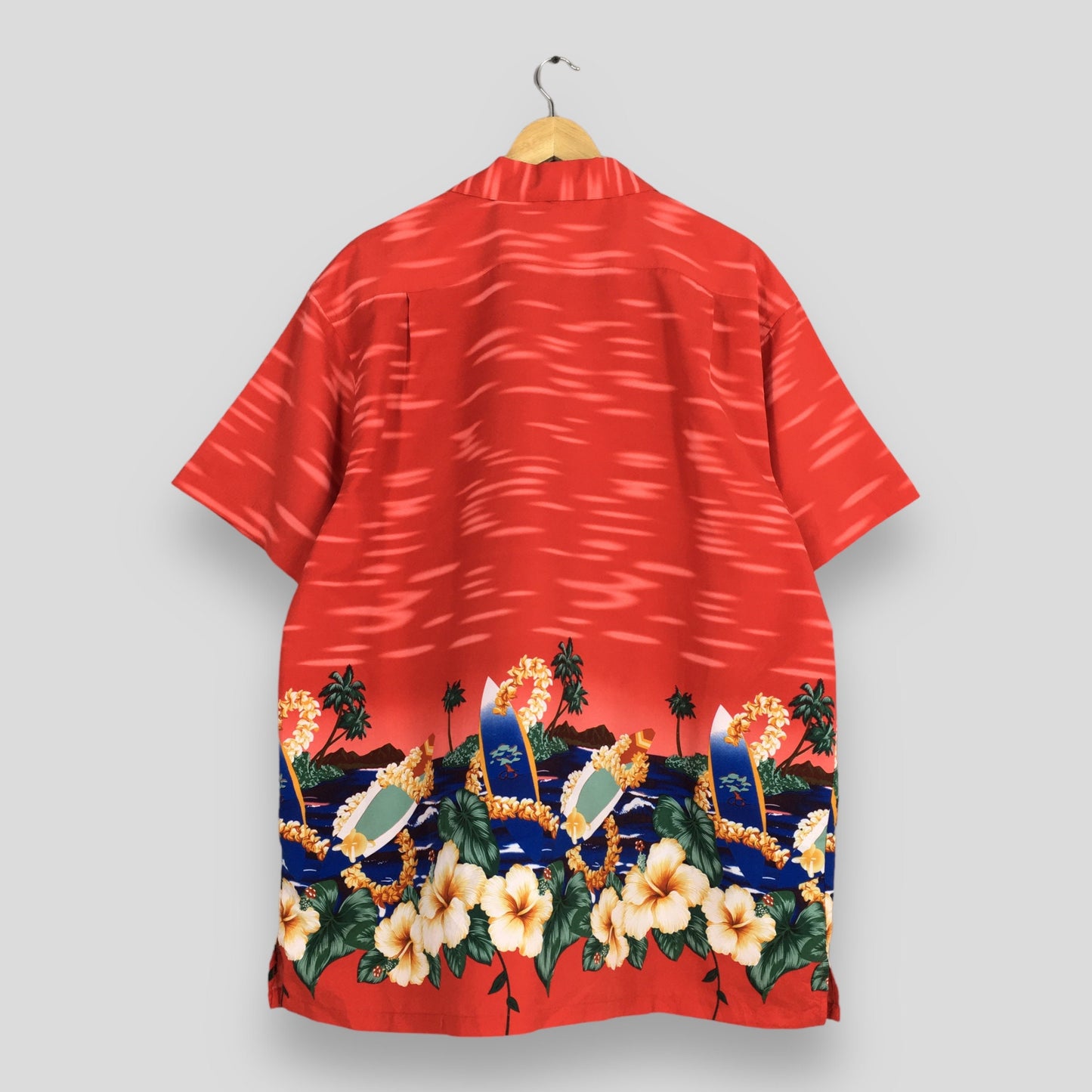 Leaves Hawaii Aloha Red Shirts 2XLarge