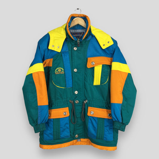 Air Field Multicolor Retro Ski Jacket XLarge