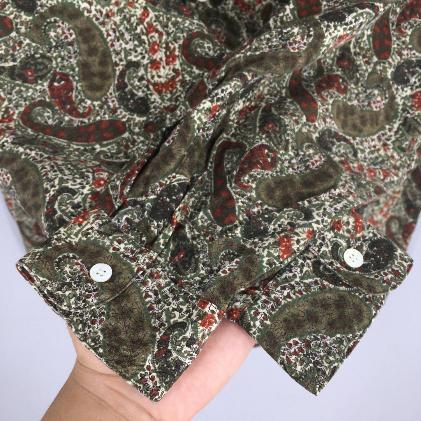 Paisley Floral Shirt Casual Medium