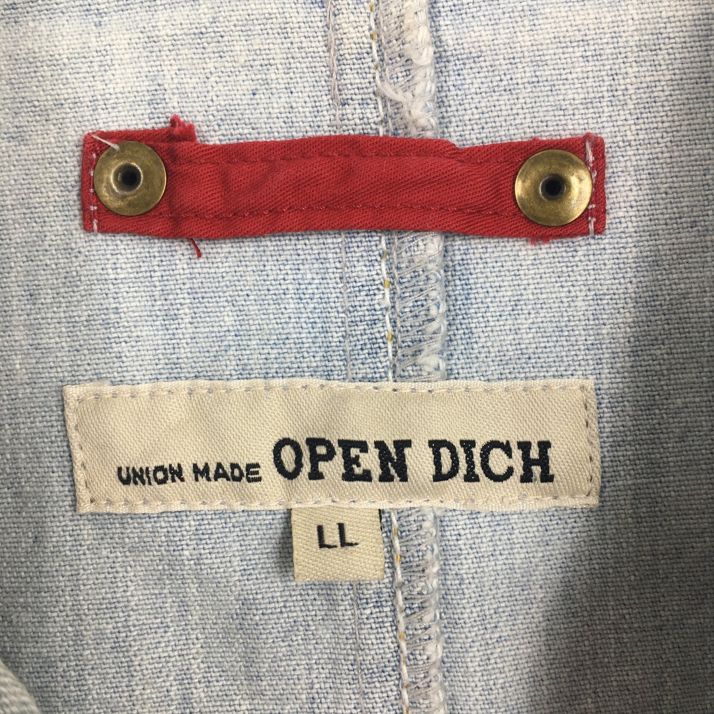 Workers Light Wash Blue Denim Jacket Large