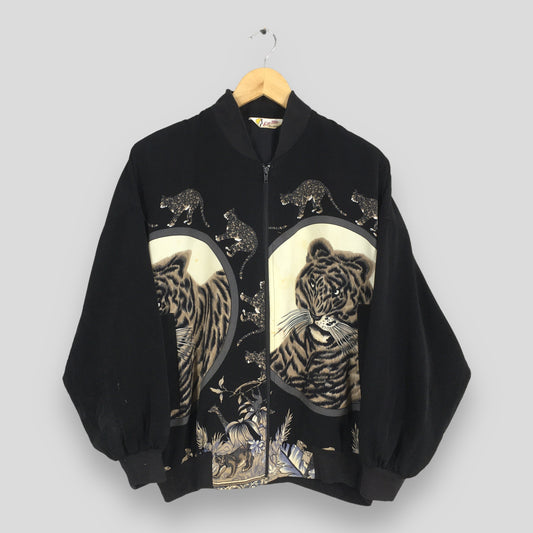 Bomber Baroque Tiger Overprint Jacket XLarge