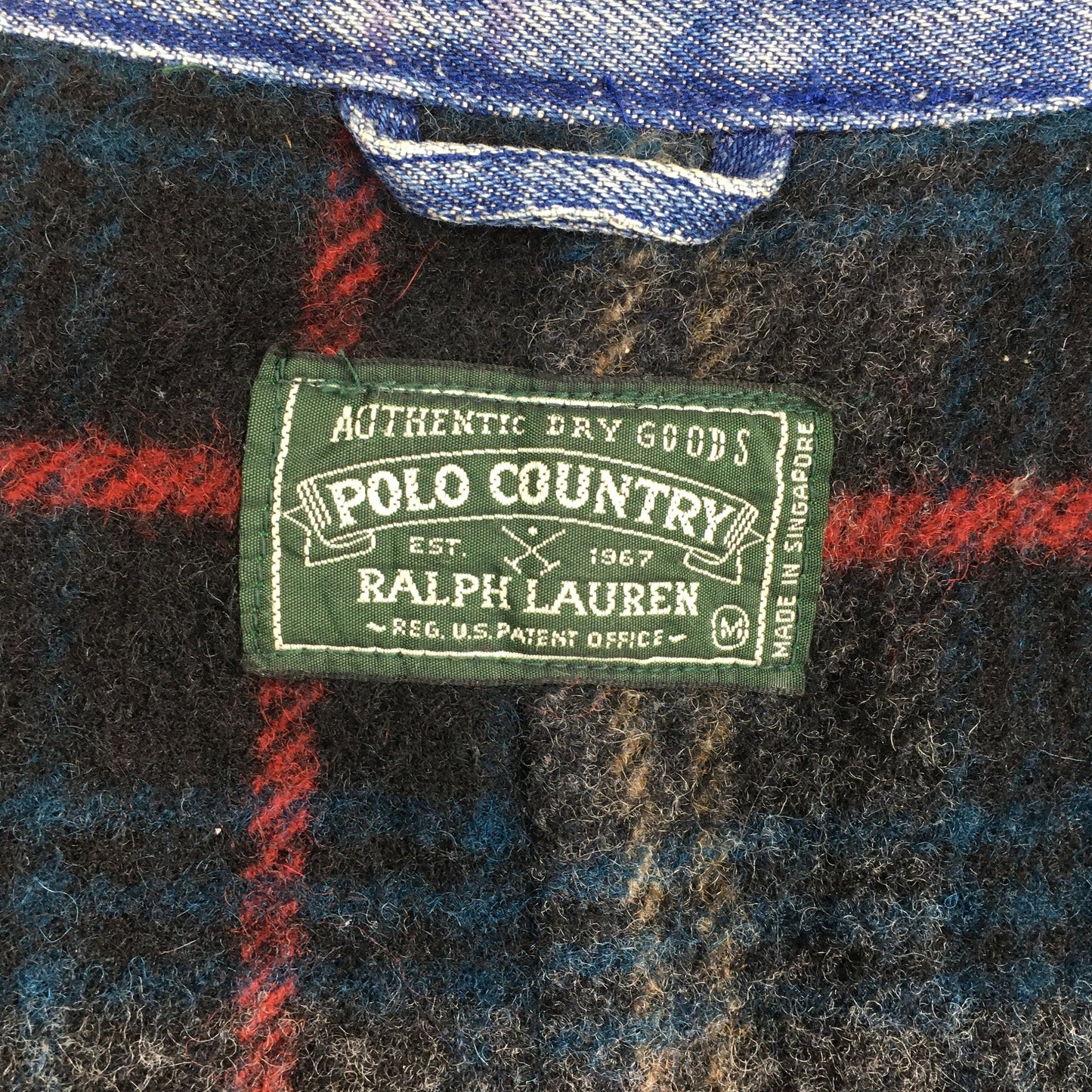 Polo Country Chore Workers Blanket Jacket Medium