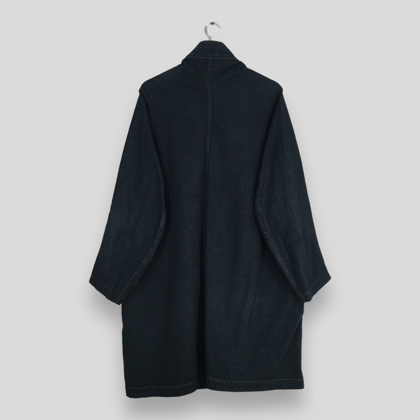 Ys Yohji Yamamoto Black Long Jacket Large