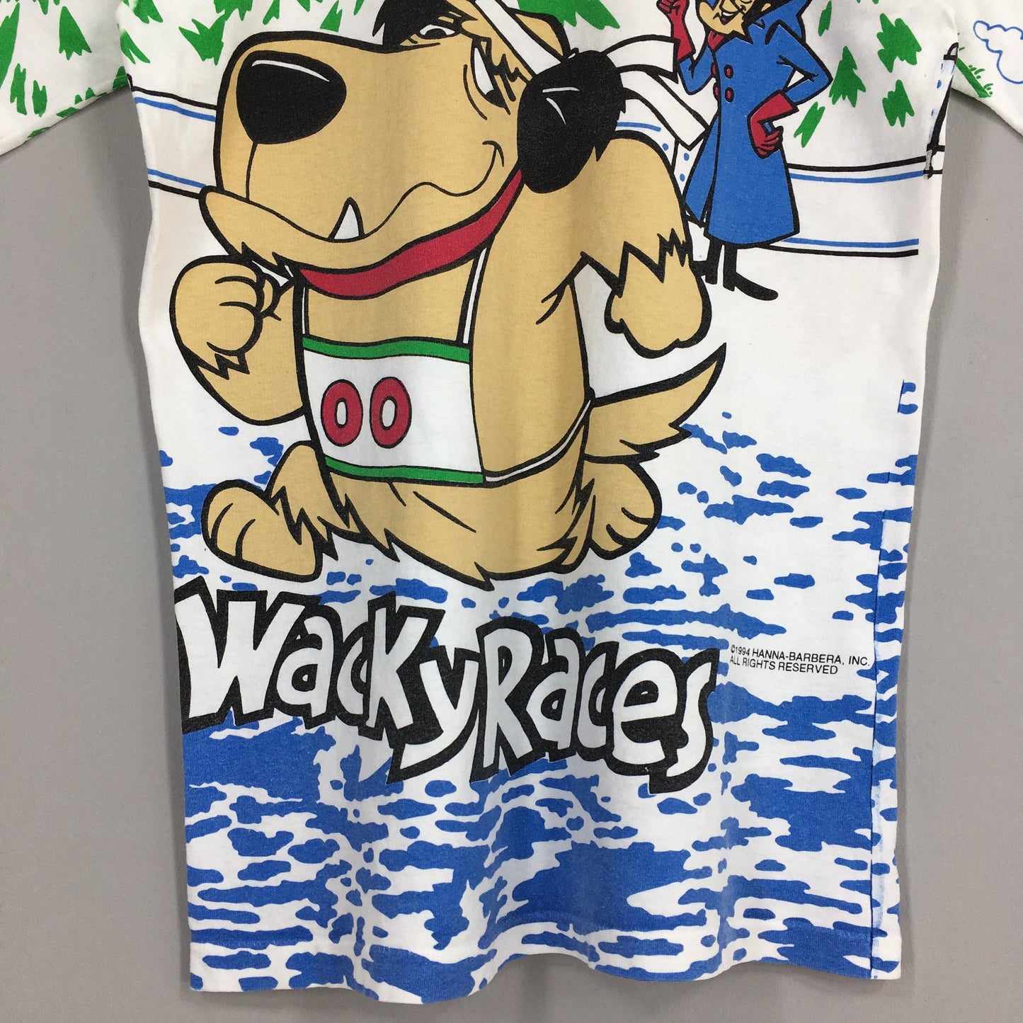 Muttley Wackyraces Dog White T shirt Medium