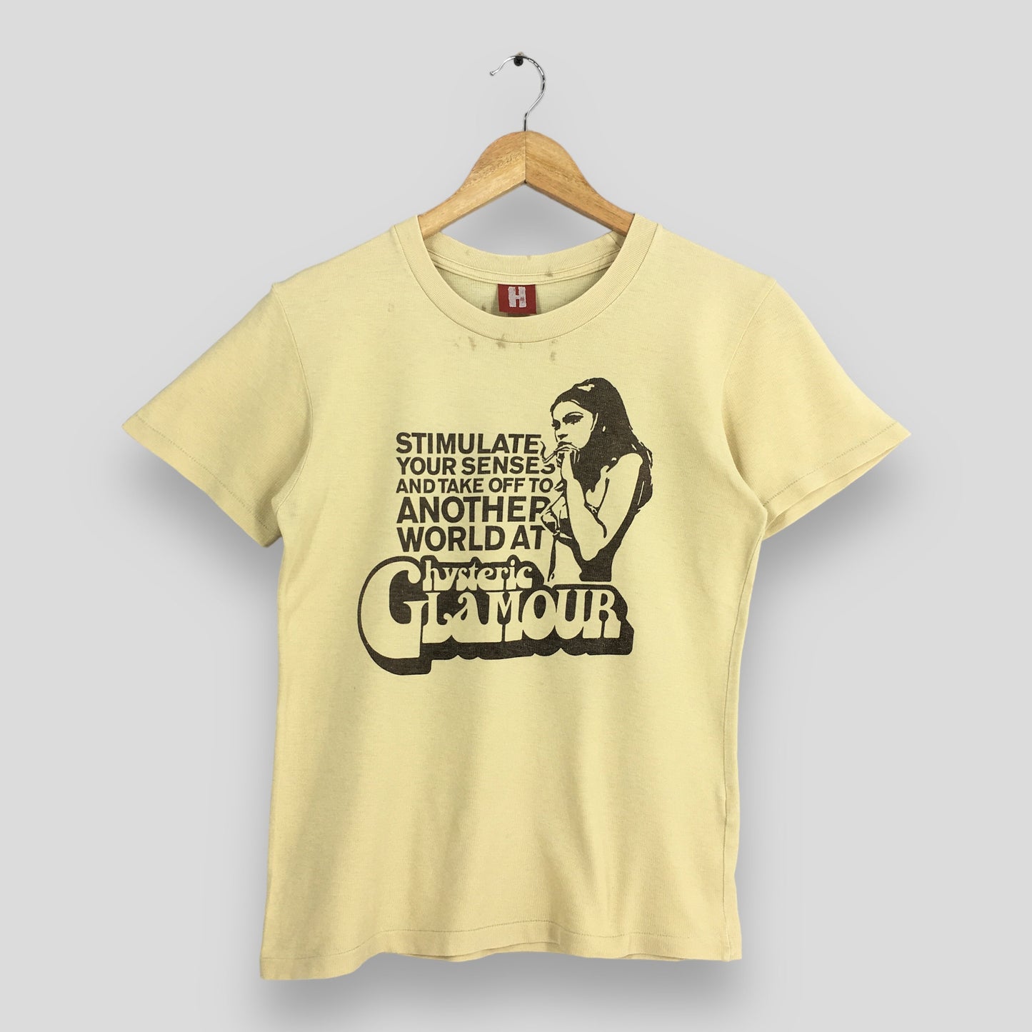 Hysteric Glamour Japan Yellow T shirt Small