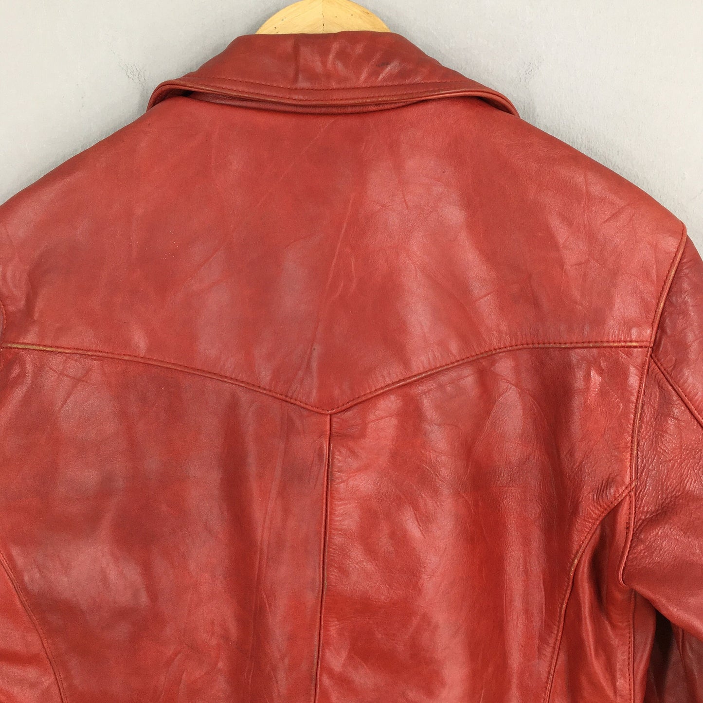 Haruf Double Collar Punk Leather Jacket Medium