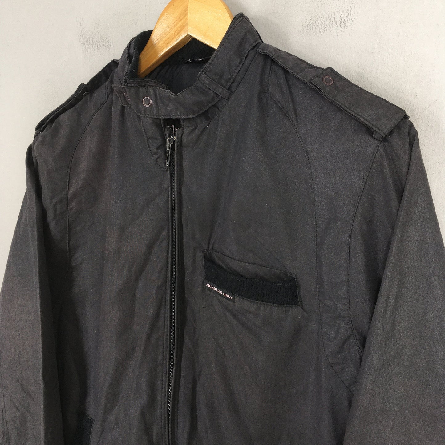 Members Only Harrington Black Jacket Small