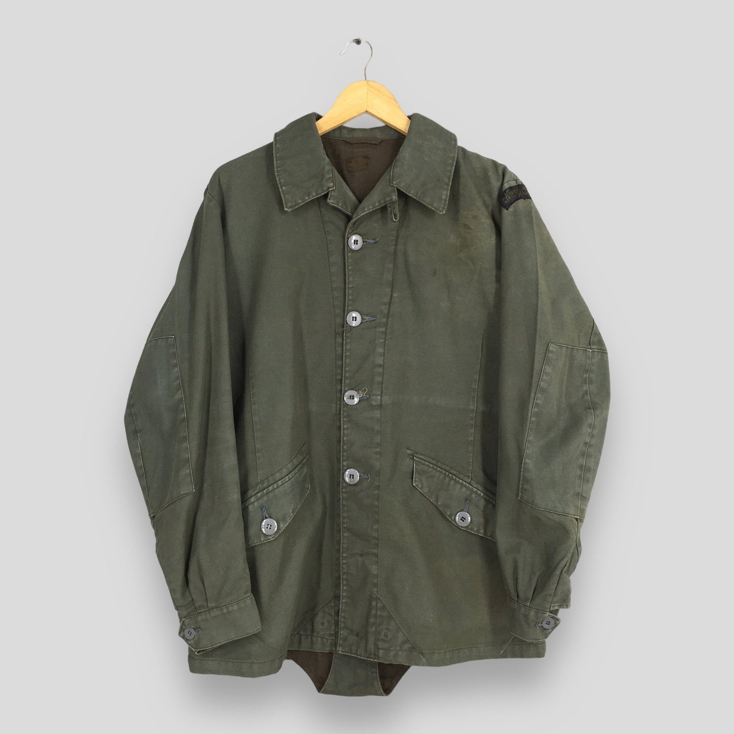 Swedish C48 Infrantry Military Olive Jacket Medium