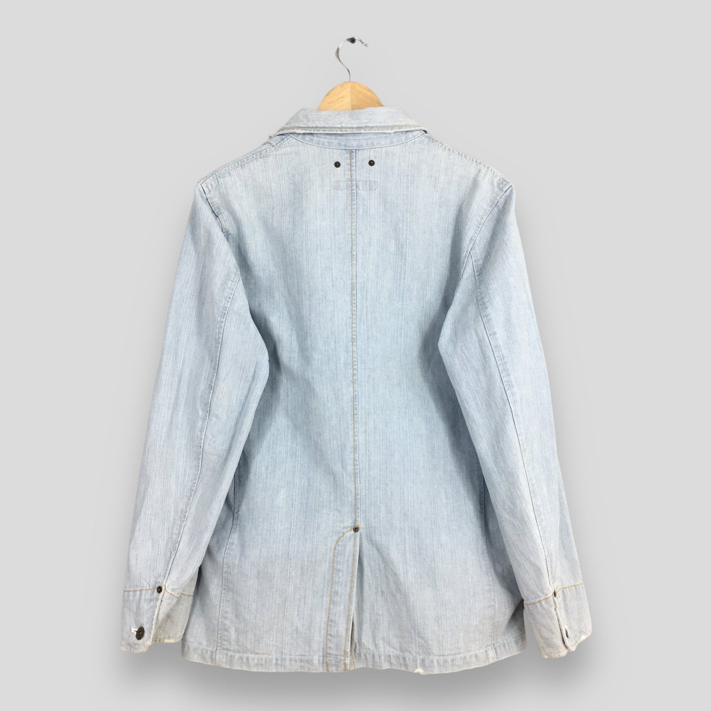 Workers Light Wash Blue Denim Jacket Large