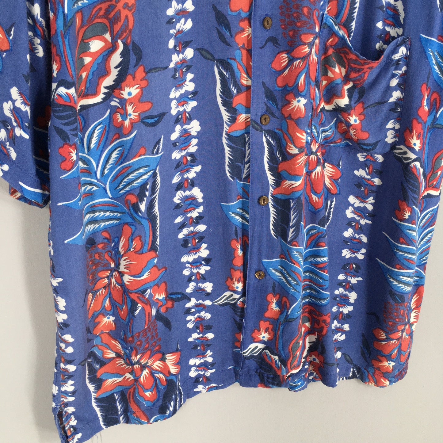 Living Island Hibiscus Flower Tropical Hawaii Shirt Large