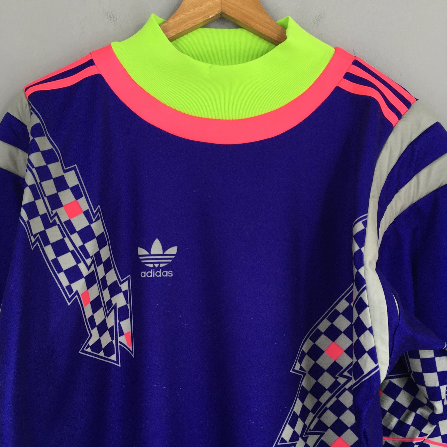 Adidas Trefoil Purple West Germany Goal Keeper Jersey Large