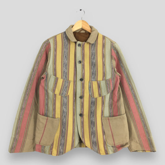 Kapital Kountry Multicolor Striped Denim Jacket Small