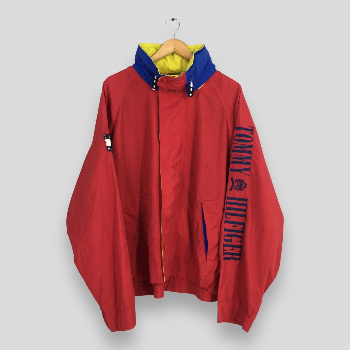 Tommy Hilfiger Red Windbreaker Jacket Large