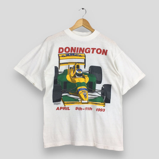 Donington Grand Prix 1993 Camel Ford White T shirt Medium