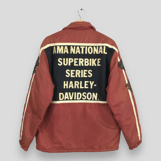 Harley Davidson Motorcycles Burgundy Jacket Medium