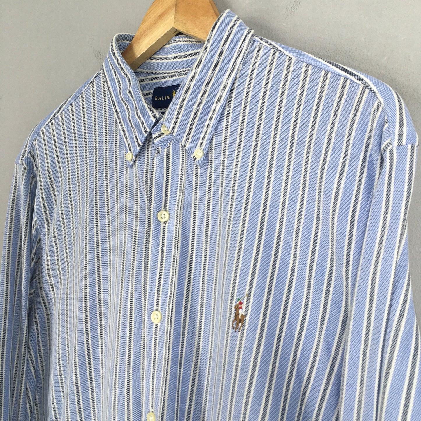 Polo Ralph Lauren Vertical Striped Slim Fit Shirt Large