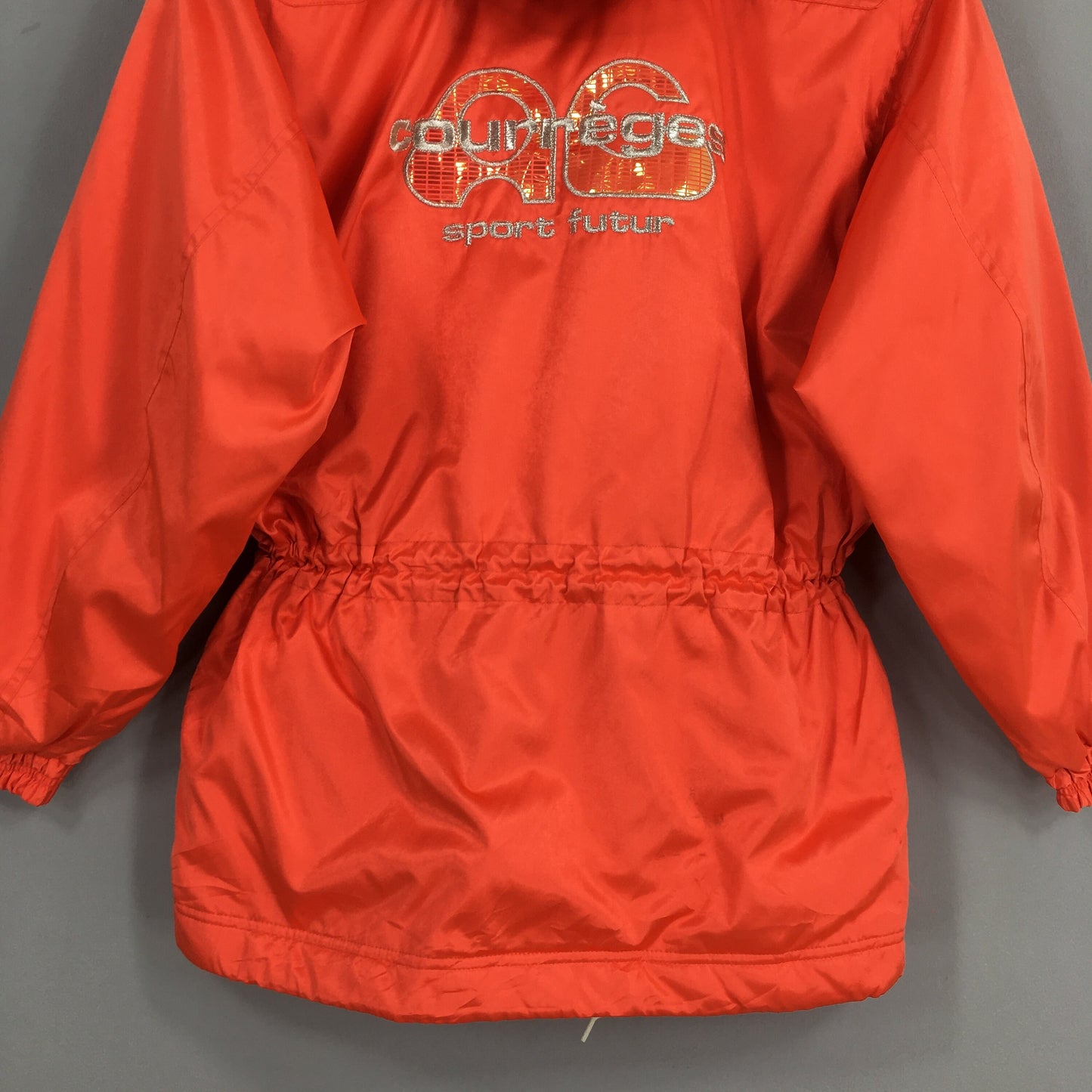 Courreges Ski Wear Orange Hoodie Jacket Large