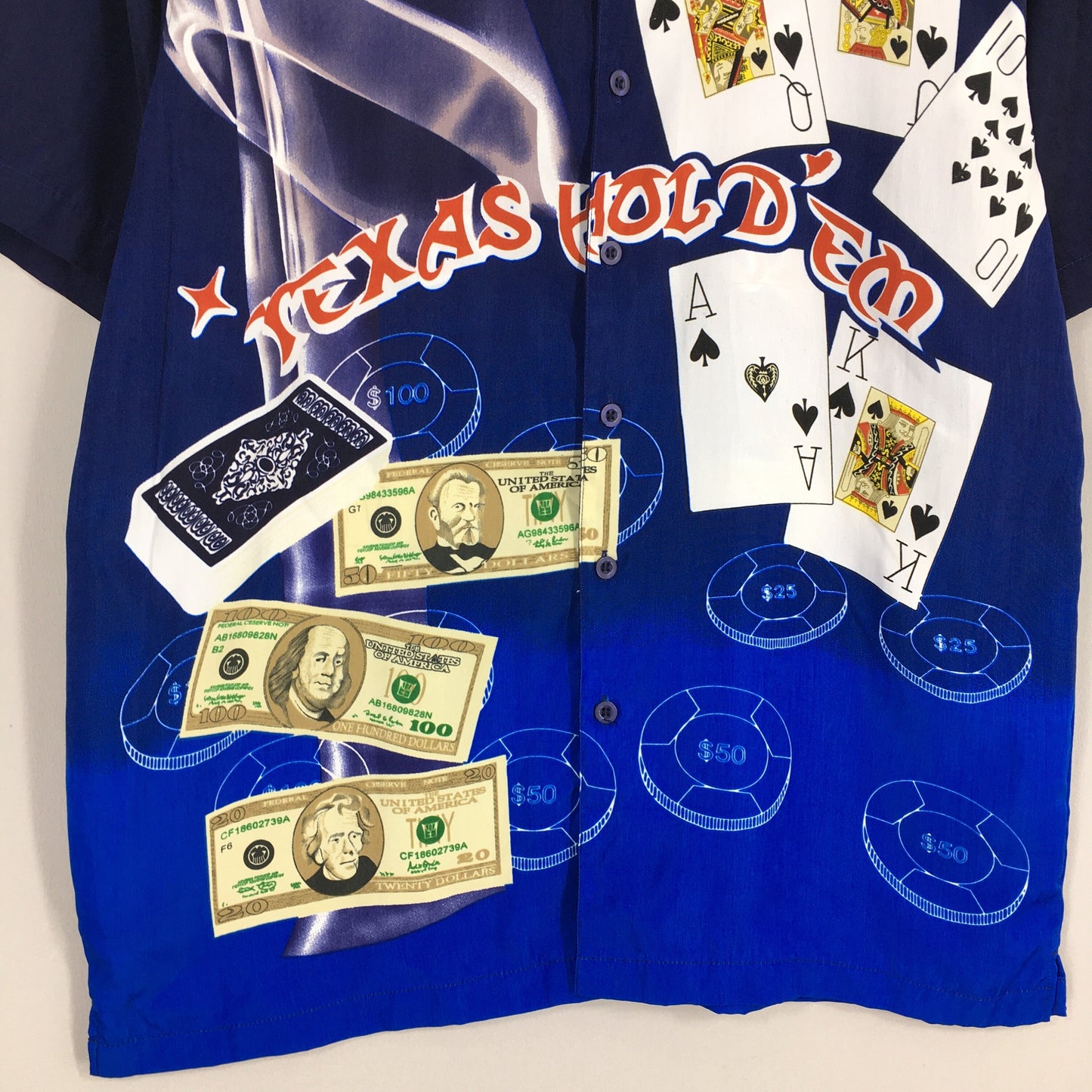 Vintage 90s King Casino Texas Hold'em Shirt Medium