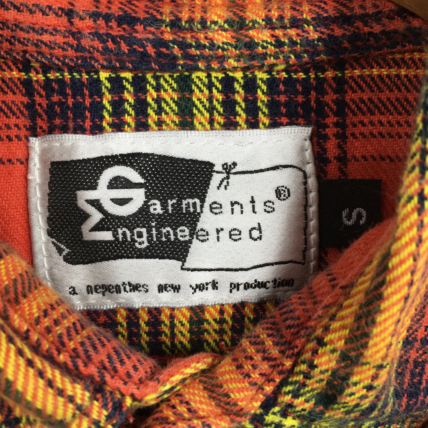 Engineered Garments Japan Plaid Shadow Flannel Shirt Small