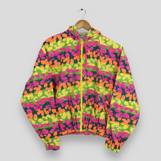 Floral Multicolor Hoodie Jacket Medium