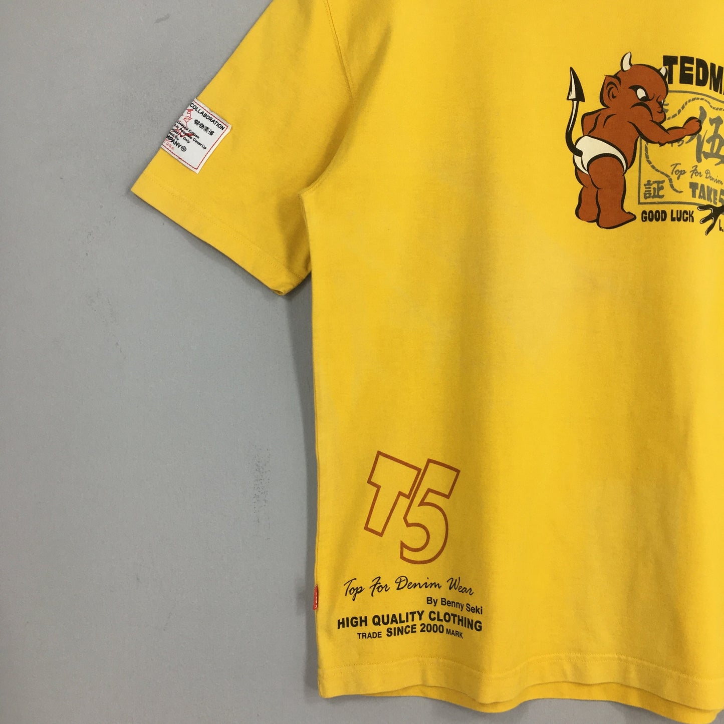 Ted Company Tedman Take 5 Yellow T shirt Medium