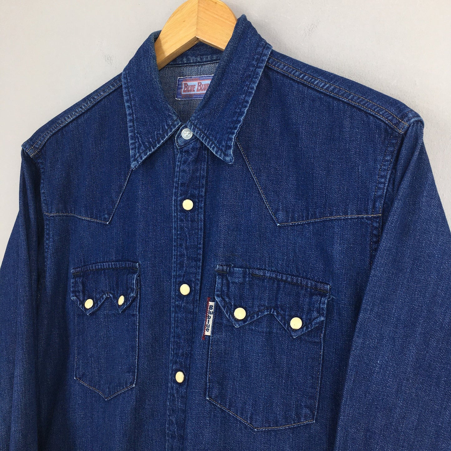 Blue Blue Japan Indigo Jeans Shirt Medium