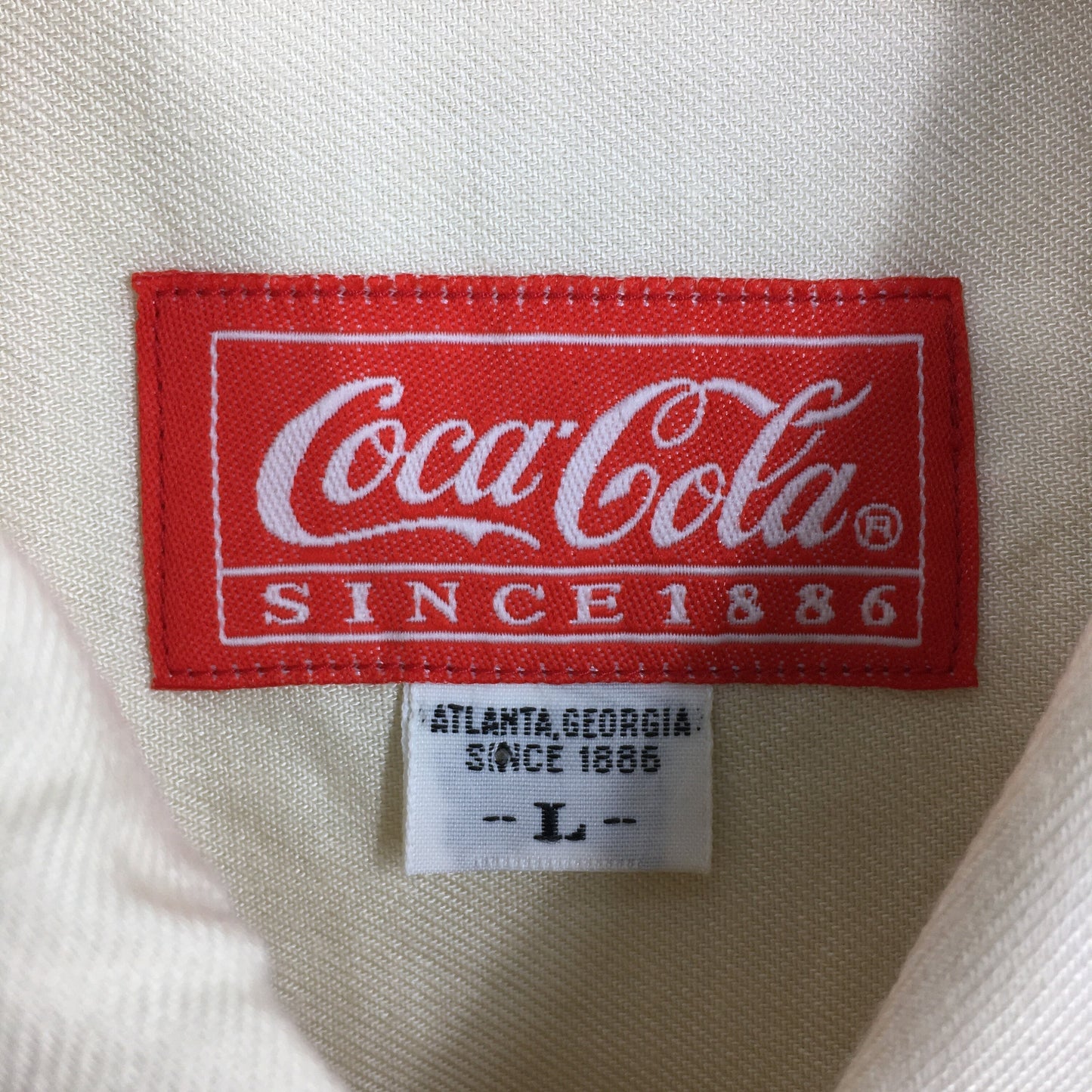 Coca Cola Flannel Rayon Shirt Large