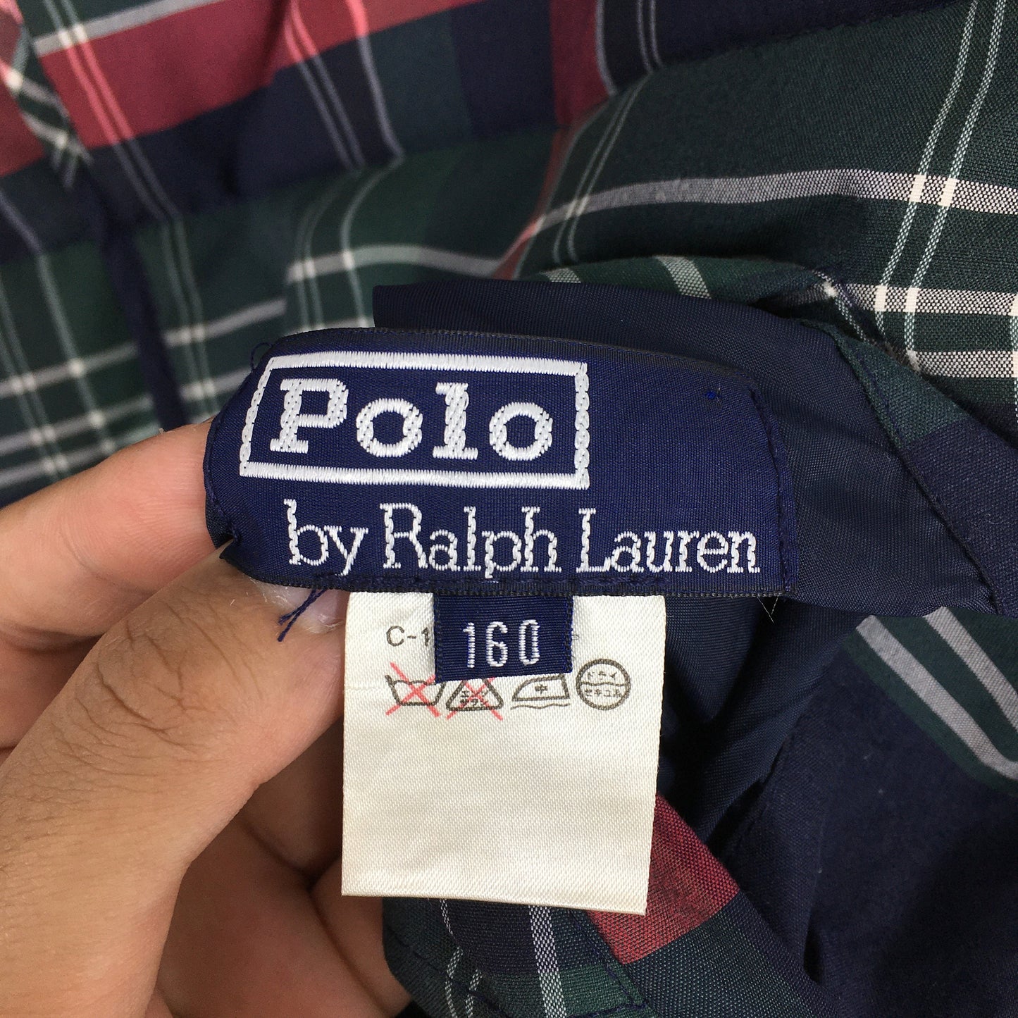 Polo Ralph Lauren Reversible Plaid Vest Jacket Medium