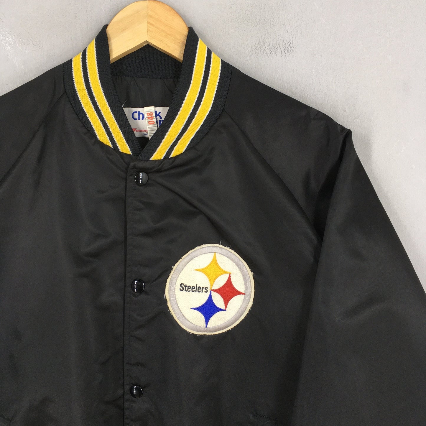 Pittsburgh Steelers Nfl Football Black Varsity Jacket XLarge