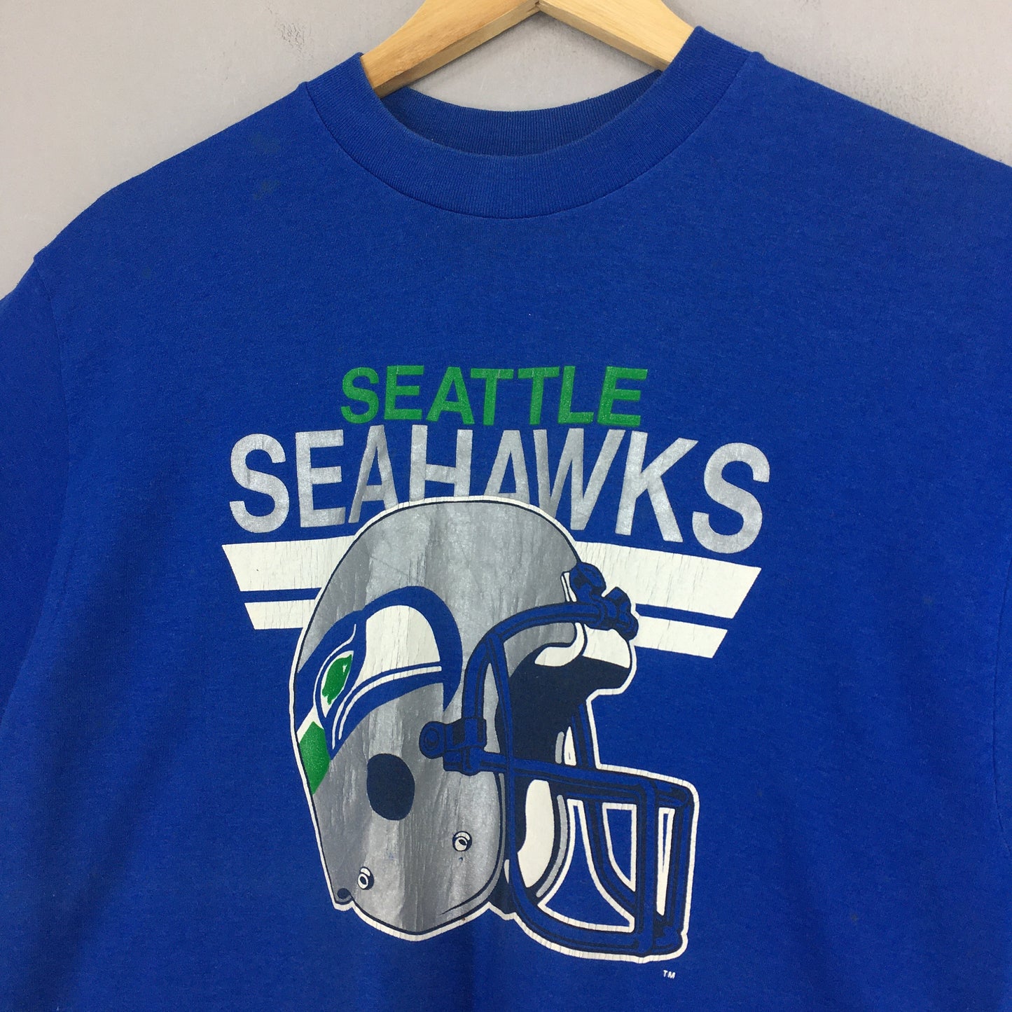 Seattle Seahawks Football NFL Blue T shirt XLarge