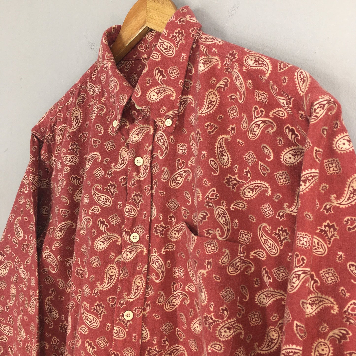 Paisley Floral Shirt Casual Large